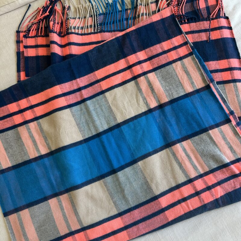 The Playful Peaks Plaid Scarf