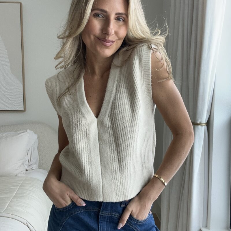 The Minimalist Cowgirl Sweater Vest