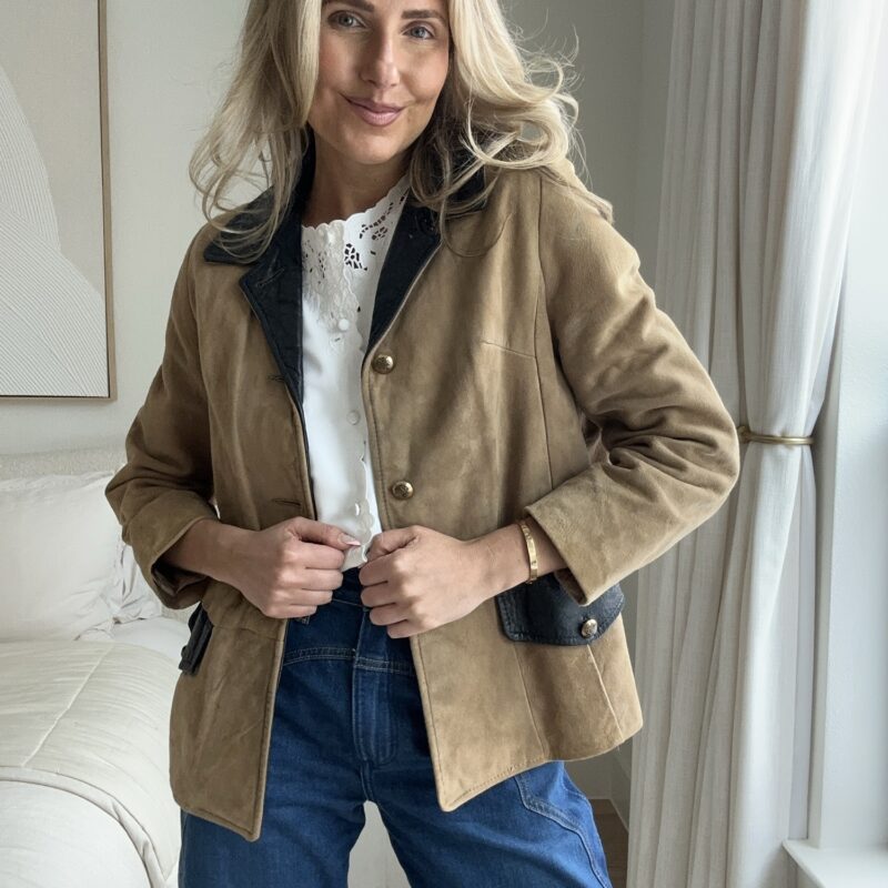 Stepped Into the Wild West Vintage Suede Jacket