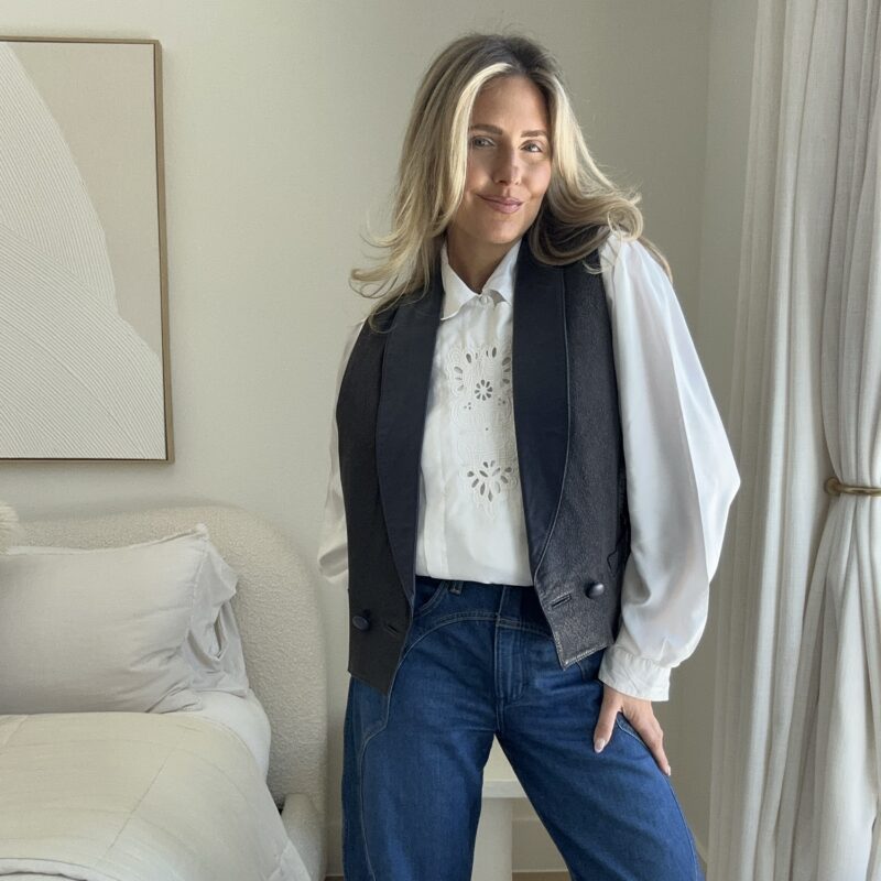 The Midnight Cowboy Vintage Leather Vest