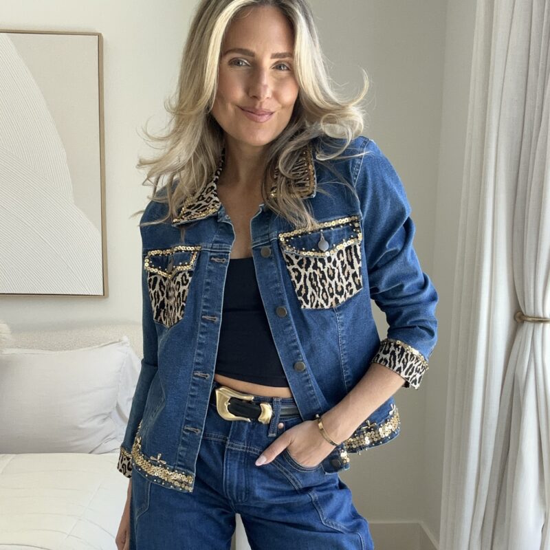 Bring the Bling Vintage Denim Jacket