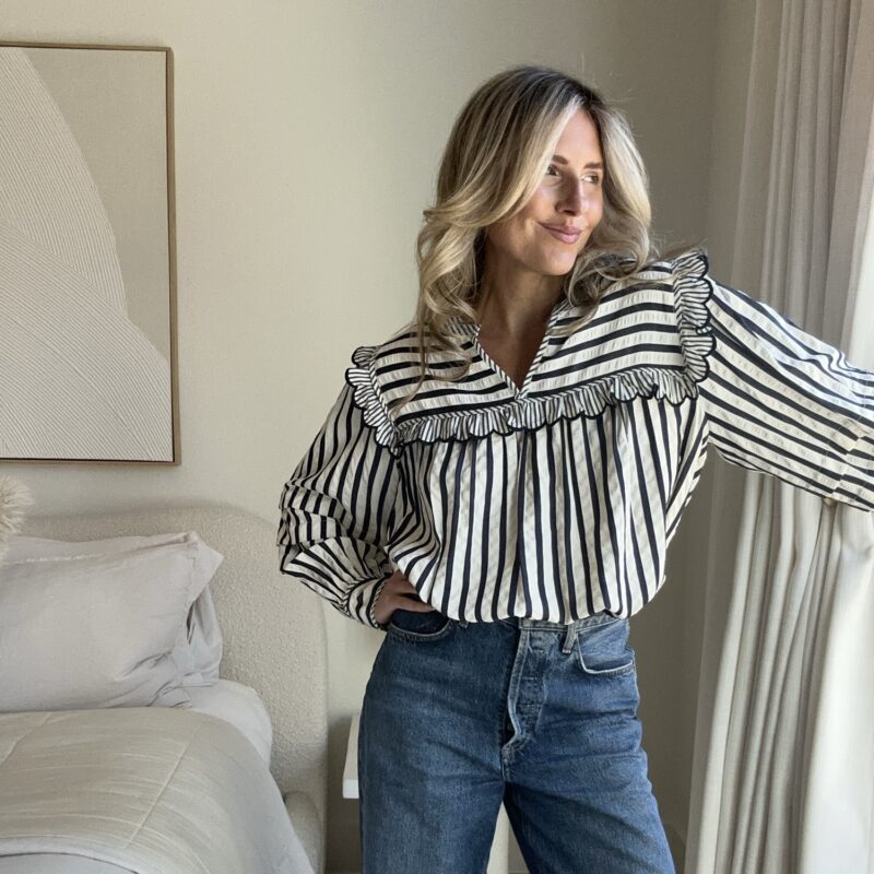 The Flirty First Mate Striped Blouse