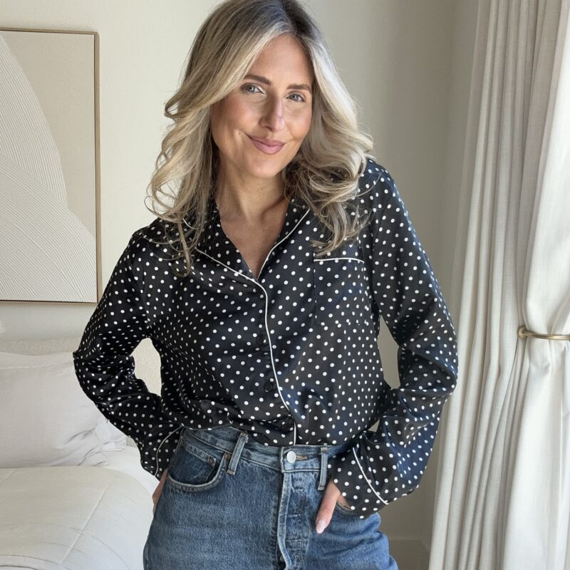 Room Service at Hotel Costes Satin Blouse