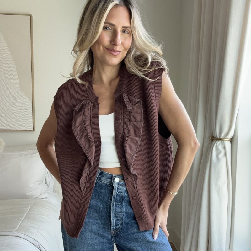 Sweets from My Southern Girl Sweater Vest by Anthropologie