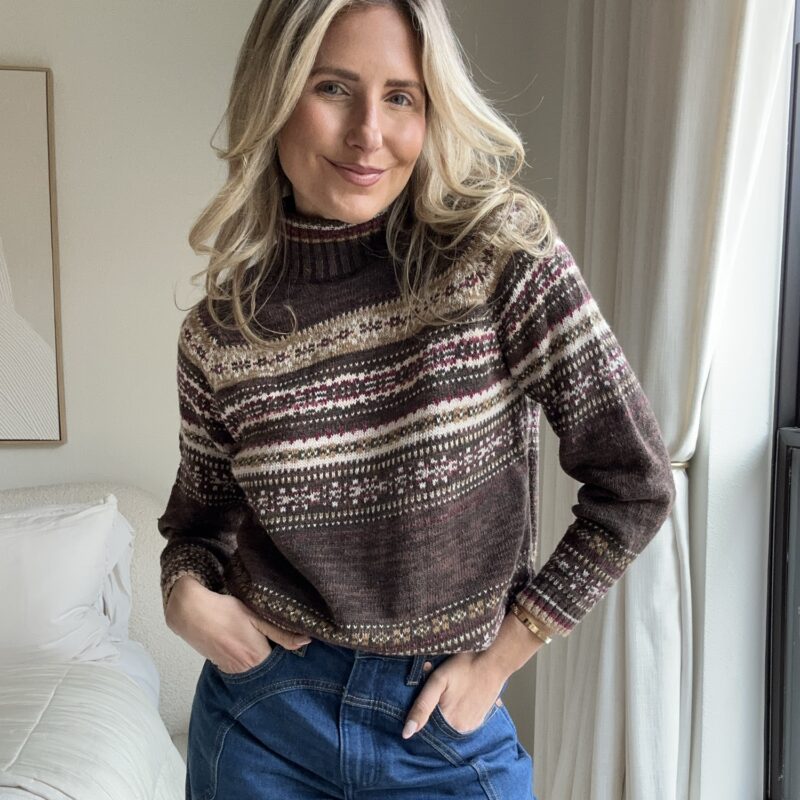 A Winter Wink Vintage Fair Isle Sweater