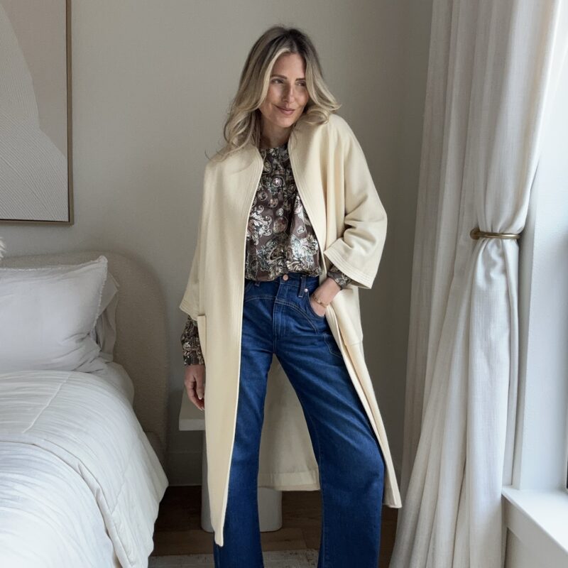 Butter Me Up Vintage Wool Robe Coat