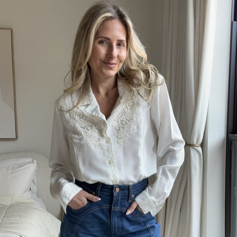 Belle of Bonham Vintage Western Blouse