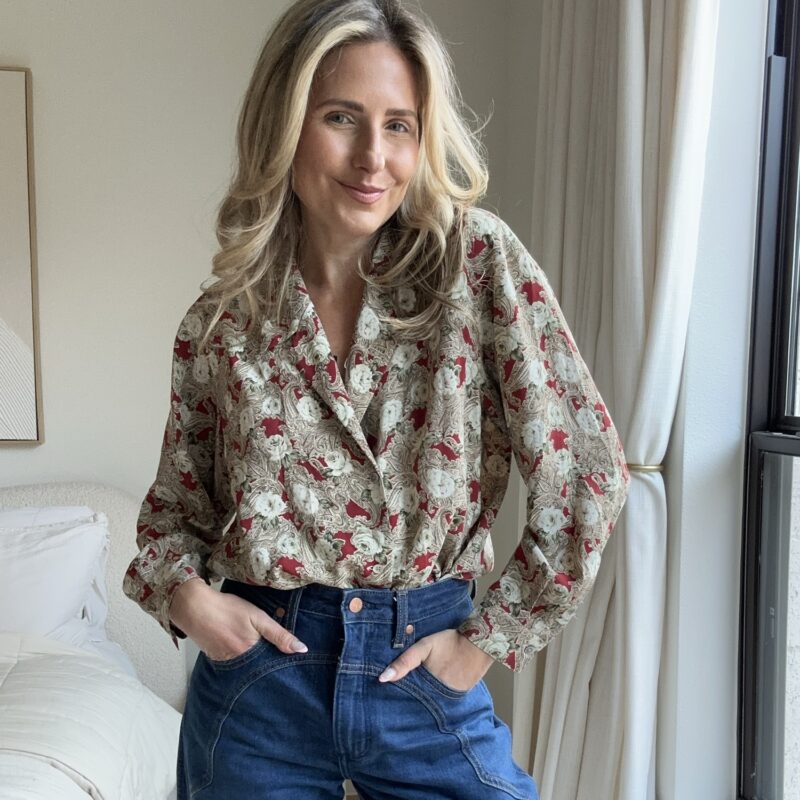 Sealed With a Rose Vintage Blouse