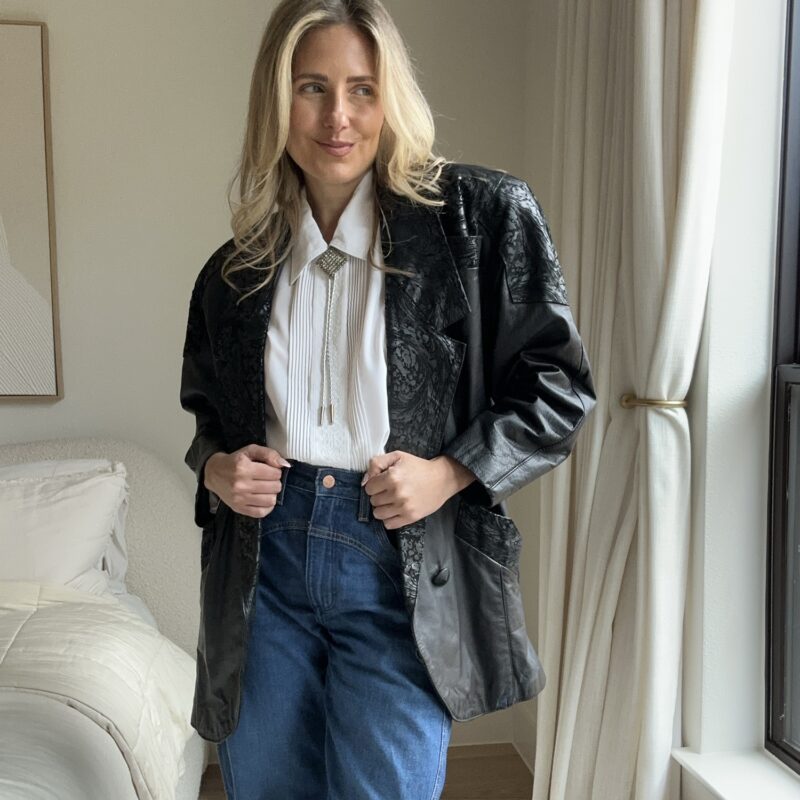 Retro City Slicker Vintage Leather Jacket