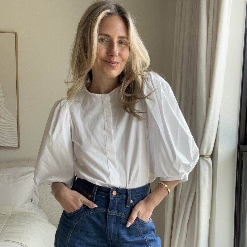 She’s All About the Drama Cotton Blouse