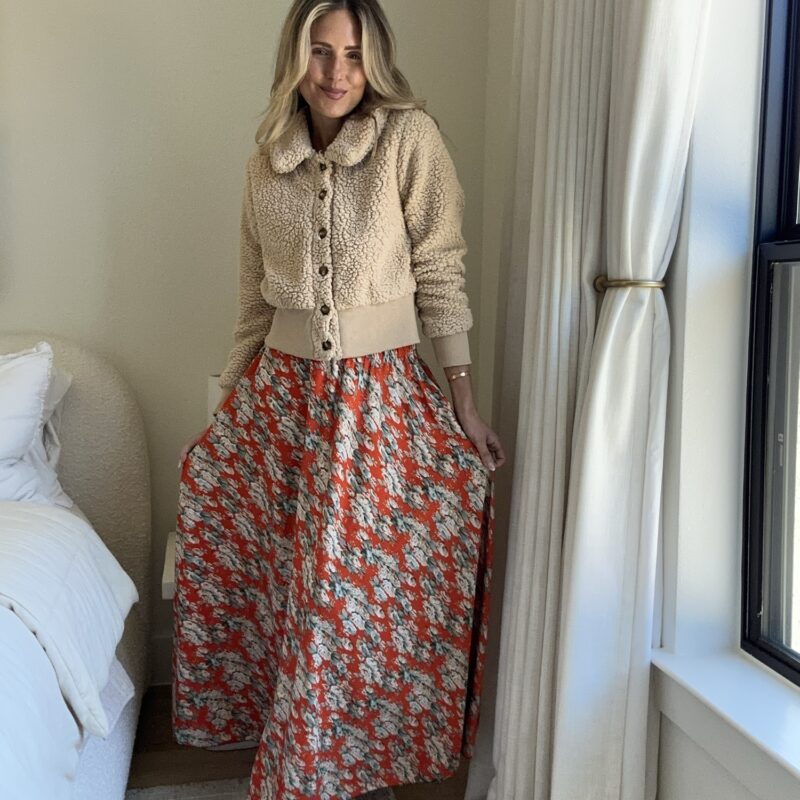 The Floating Through the Fields Vintage Maxi Skirt