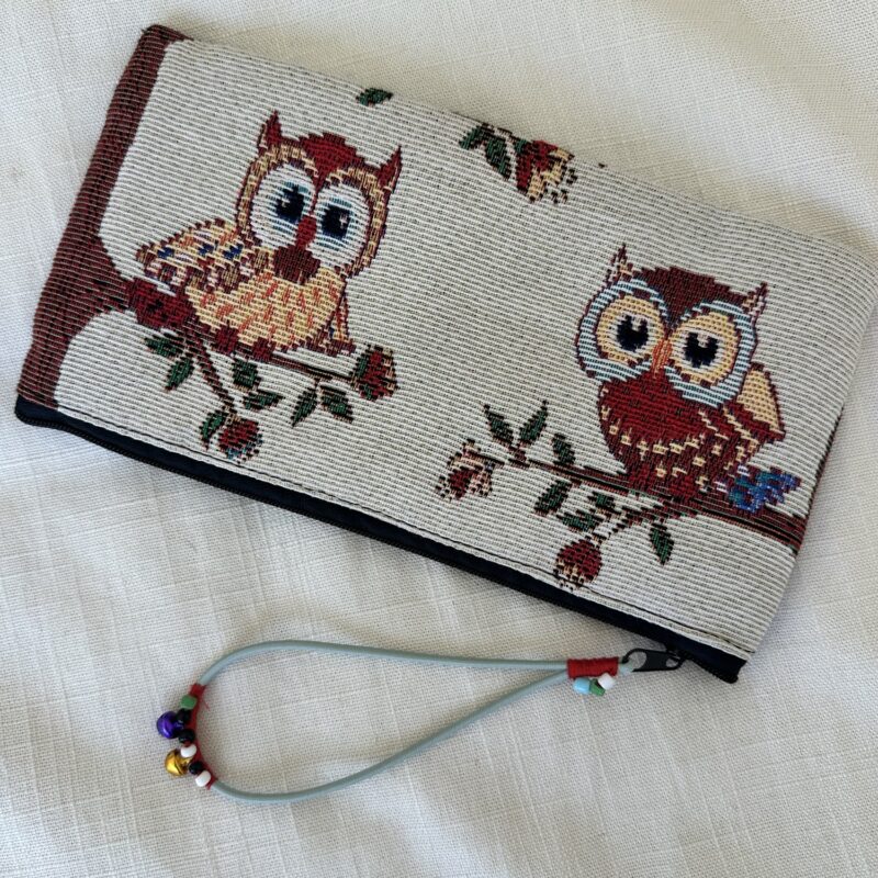 Who’s Hoo Vintage Tapestry Owl Pouch