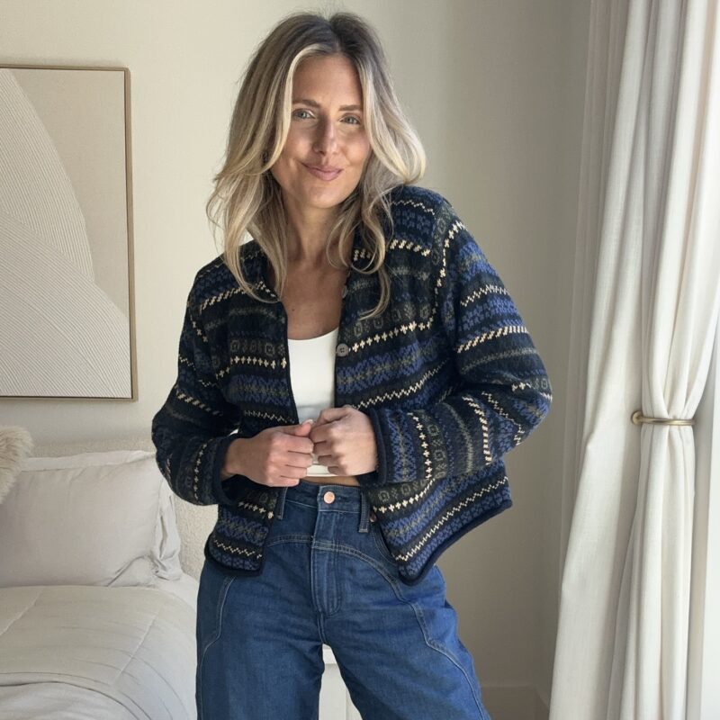 The Countryside Cutie Vintage Cotton Fair Isle Cardigan