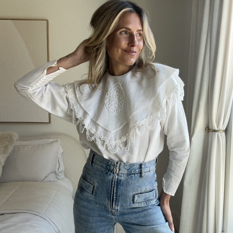 The Victorian Vixen Vintage Lace Collar Blouse