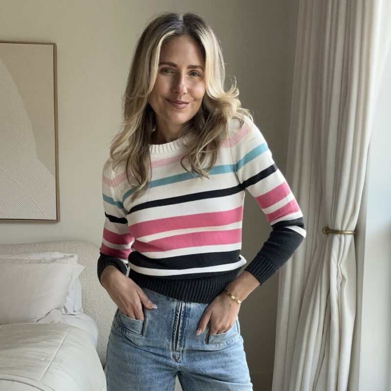 The Raspberry Ripple Effect Sweater