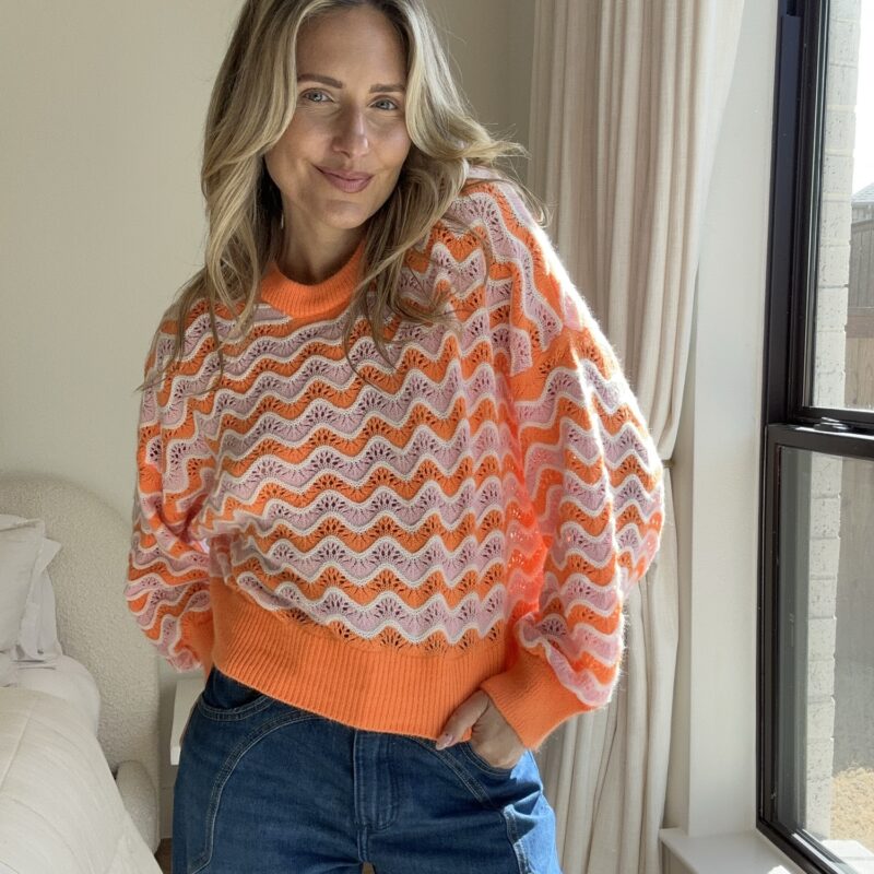Daily Dose of Vitamin C Pointelle Sweater