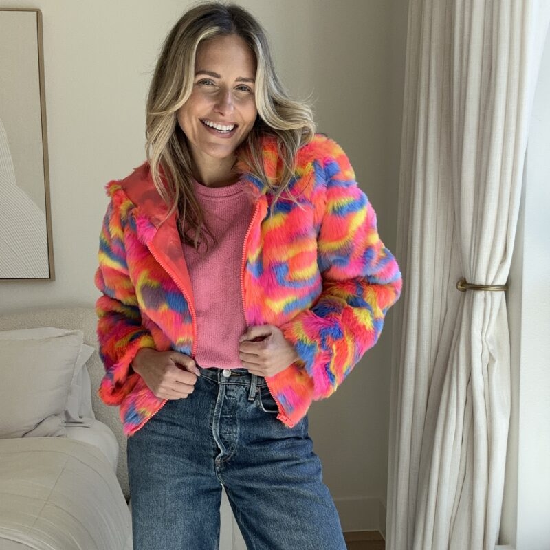 Lucky Charms Faux Fur Jacket