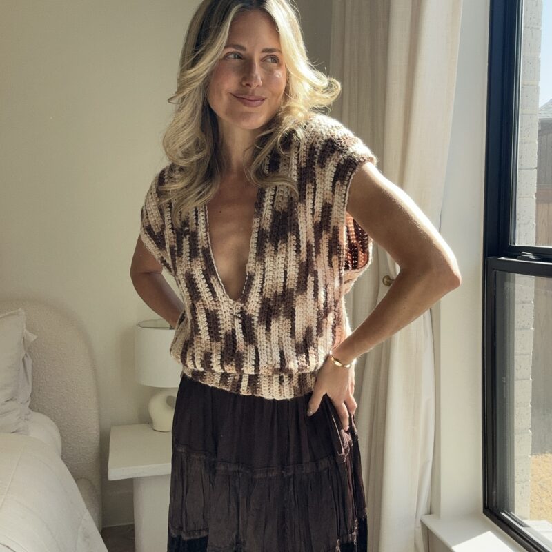 Trail Mix Vintage Crochet Sweater