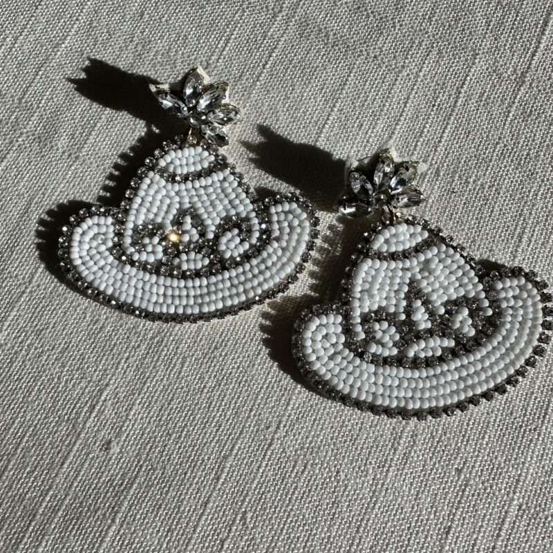 The Spurred to Sparkle Beaded Cowgirl Earrings