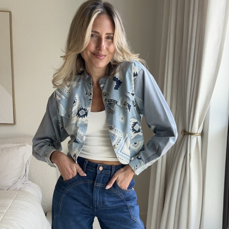 True Blue Trailblazer Vintage Blouse