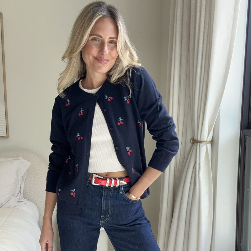 The Cherry-Go-Round Cotton Cardigan