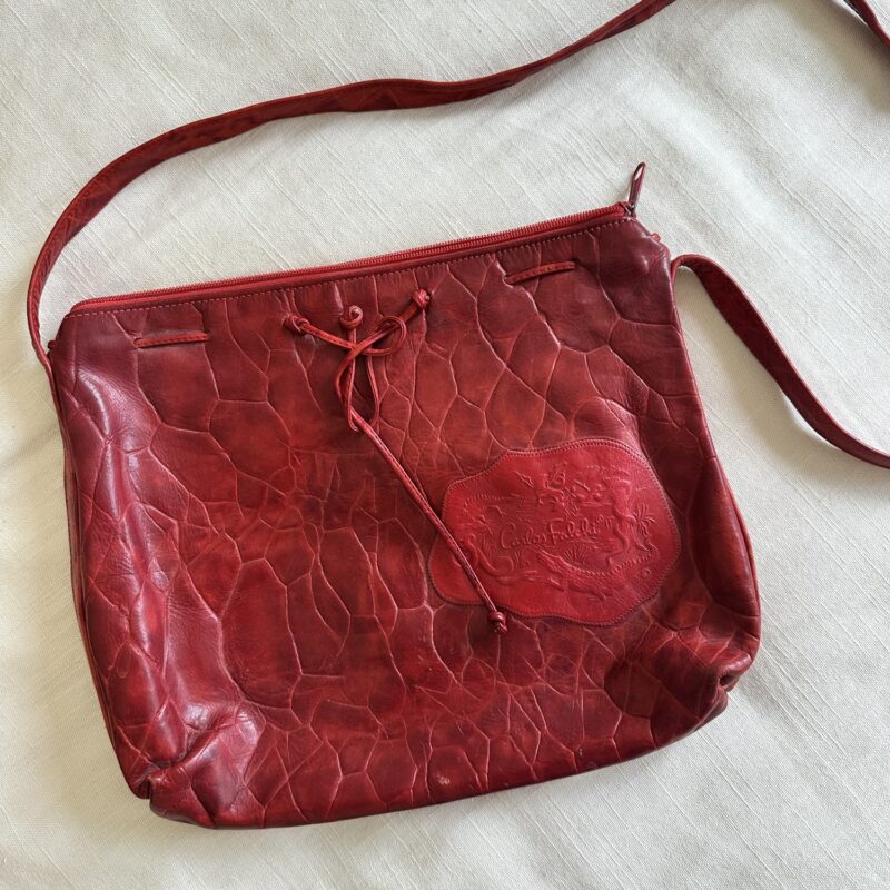 The "Cherry Pie" Vintage Leather Bag by Carlos Falchi