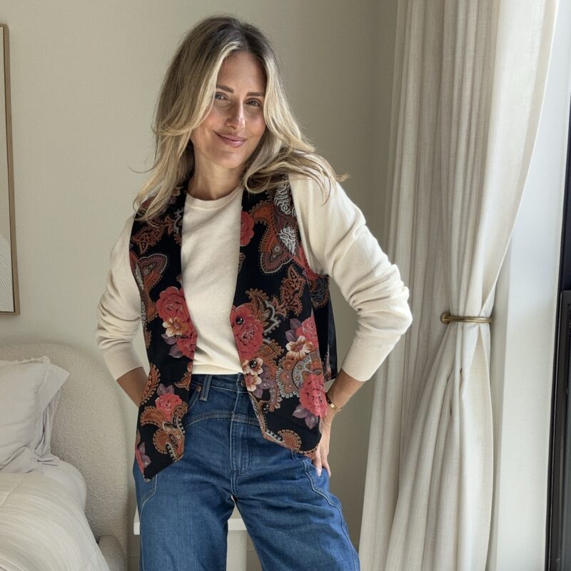 Picnic Posy-tivity Vintage Vest