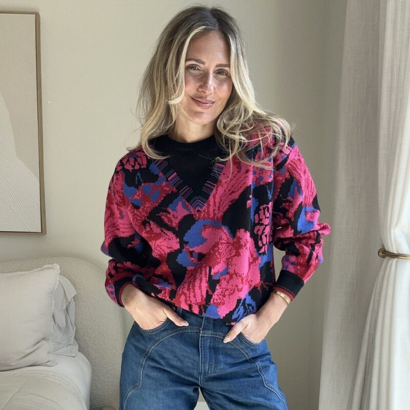 The Electric Peony Sweater