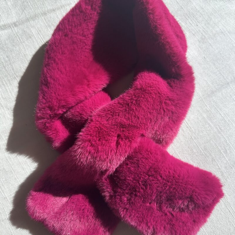 Fur-get Me Not Fuchsia Scarf