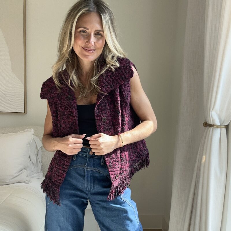 The Grapevine Gossip Sweater Vest by St. John