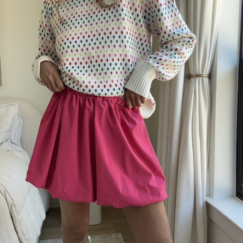 The "Magenta Marshmallow" Bubble Skirt