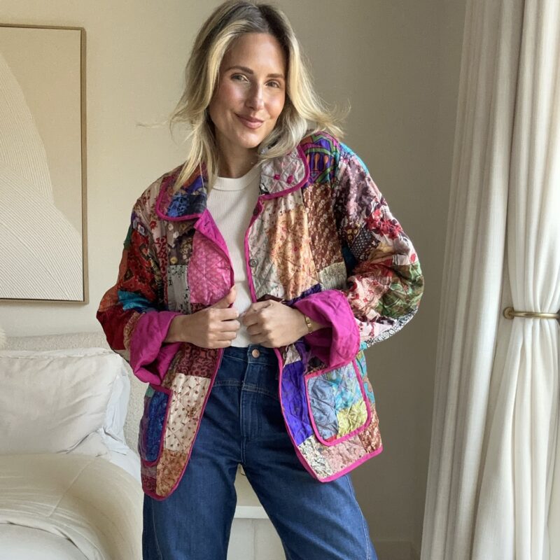 The "Patch Me If You Can" Vintage Reversible Silk Jacket