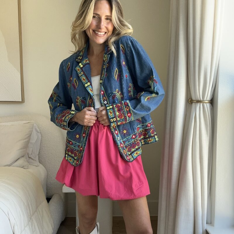 The "Stitched in Sunshine" Vintage Denim Jacket