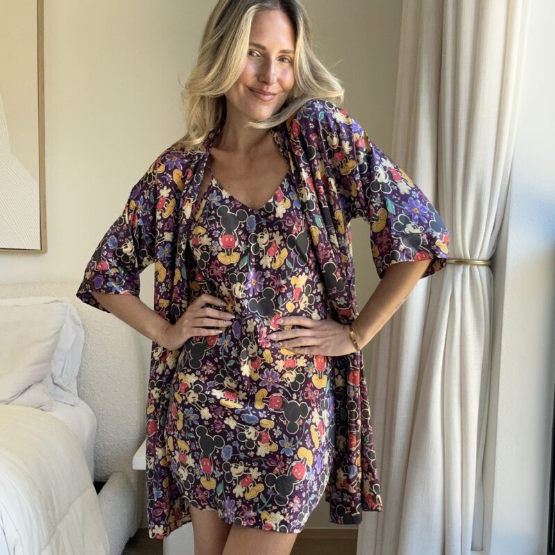Dreaming of Disney Vintage Silk Slip & Robe Set