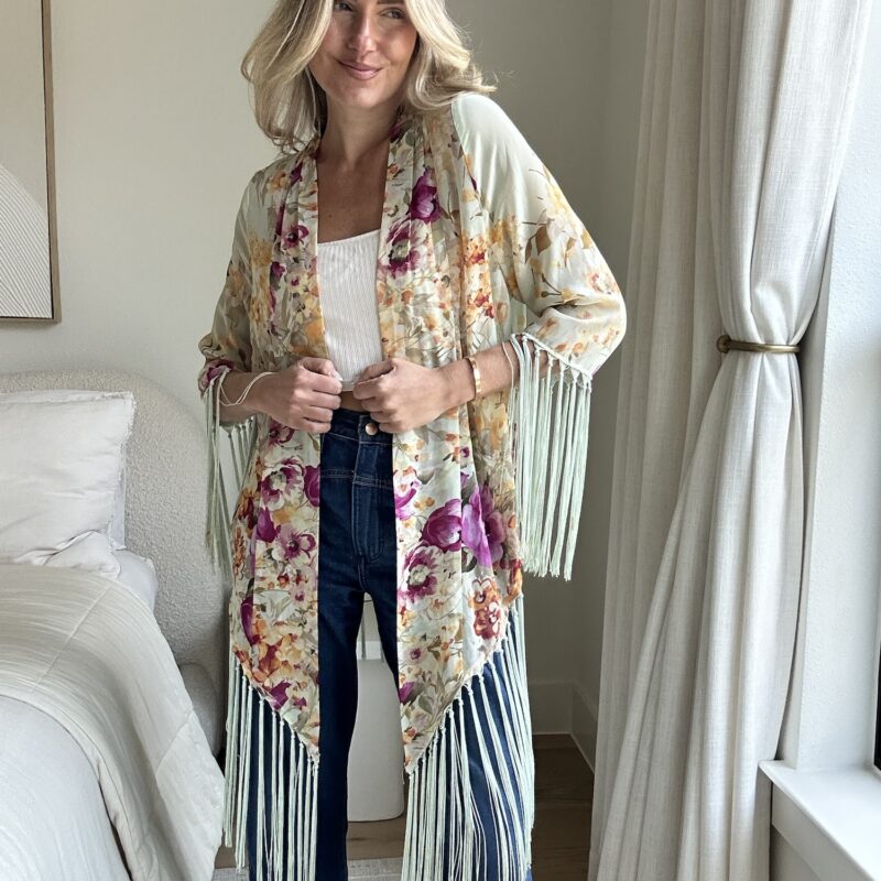 The "Professional Flower-Picker" Fringe Kimono