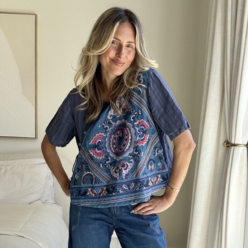The Indigo-Go Girl Boho Blouse