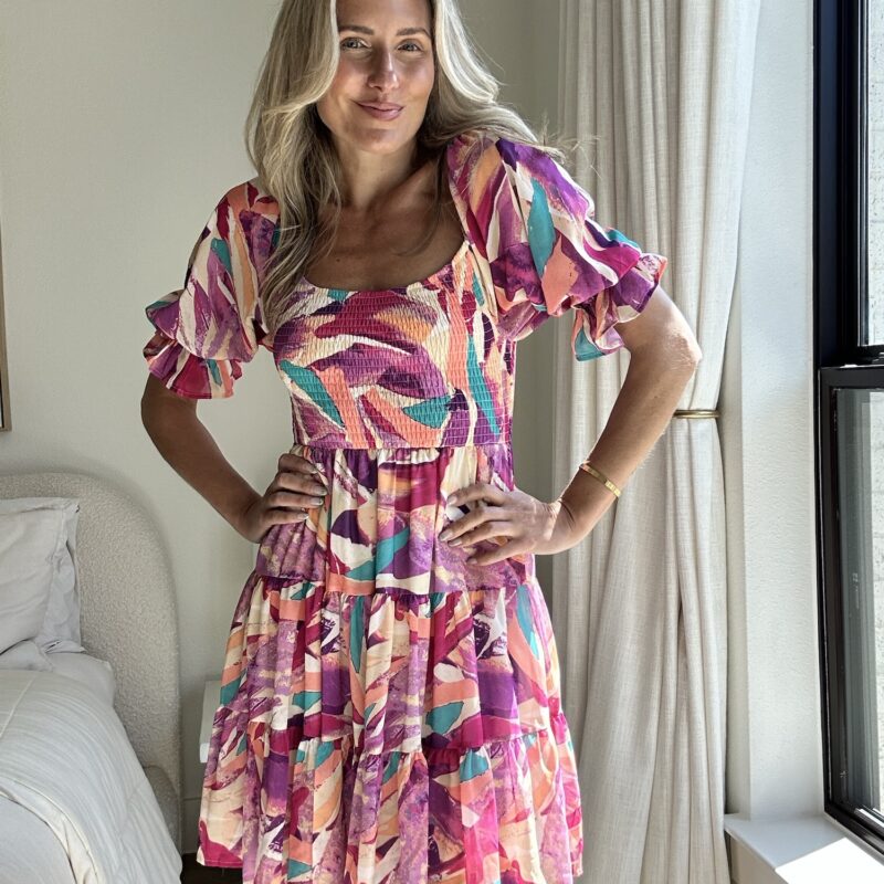 The "Splash of Serotonin" Mini Dress