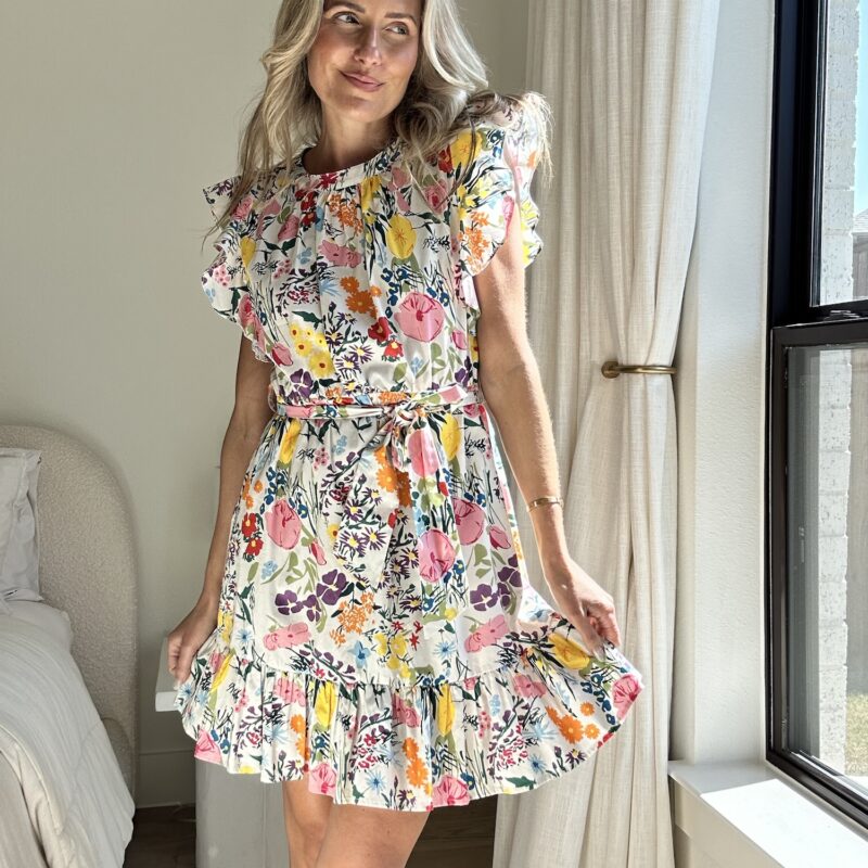 The "Rainbow in Full Bloom" Mini Dress
