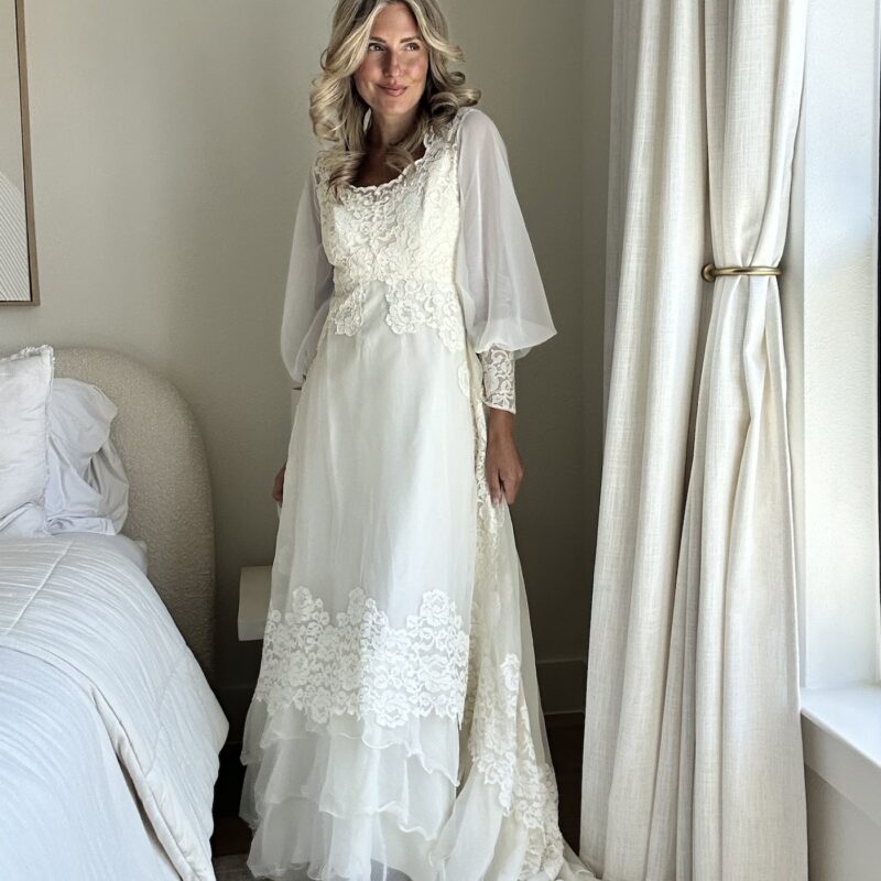 The Prairie Poet’s Bride Vintage Gown