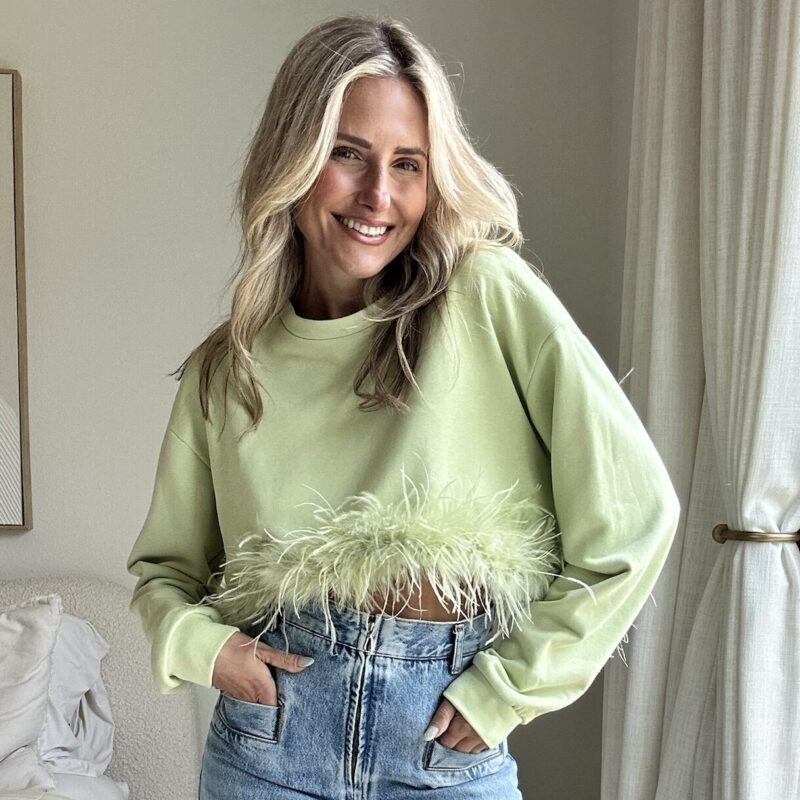 Pistachio Plume Sweatshirt