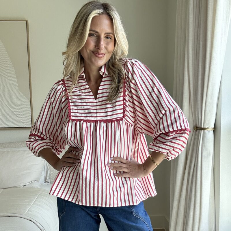 An Afternoon on the French Riviera Blouse
