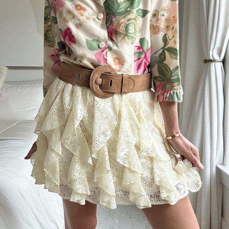 The Lace-y Little Secret Vintage Mini Skirt