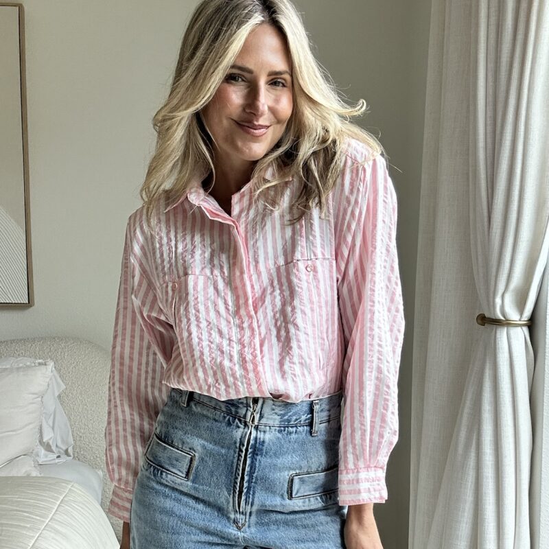 The Retro Ribbon Candy Vintage Blouse