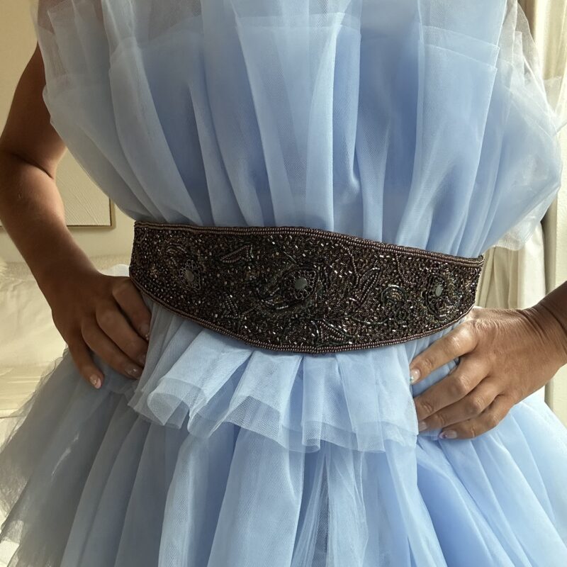 The Pretty as a Peacock Vintage Waist Belt