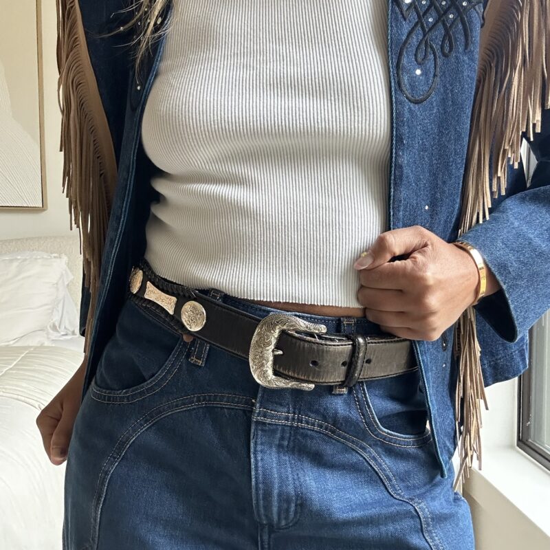 The 1994 Rodeo Queen Vintage Leather Belt