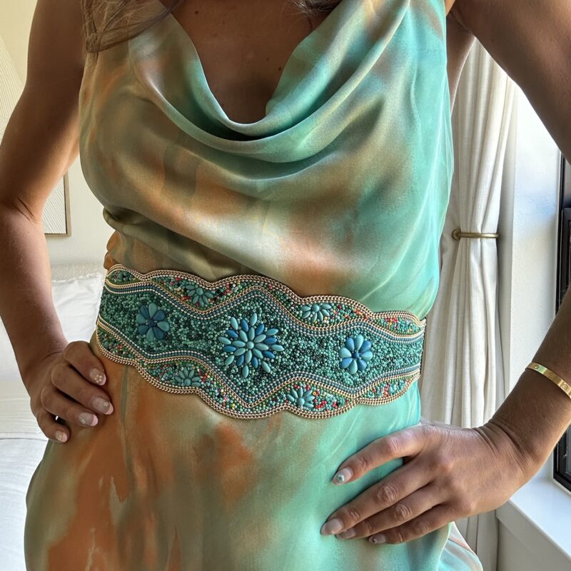 Tidal Wave Treasure Beaded Belt
