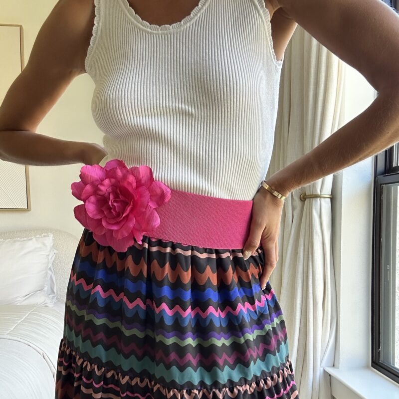 Friday Night Fiesta Floral Belt