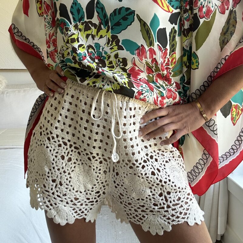 Beach-Bound Beauty Crochet Shorts