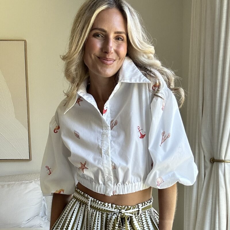 The "Catch of the Day" Bubble Blouse