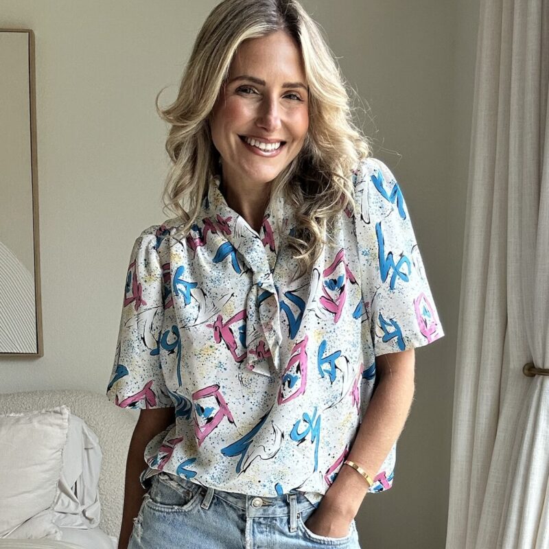 Painter’s Palette Vintage Blouse